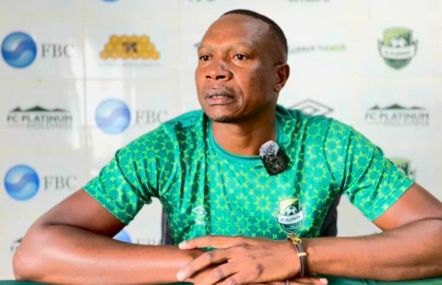 Joel Luphahla during a press conference