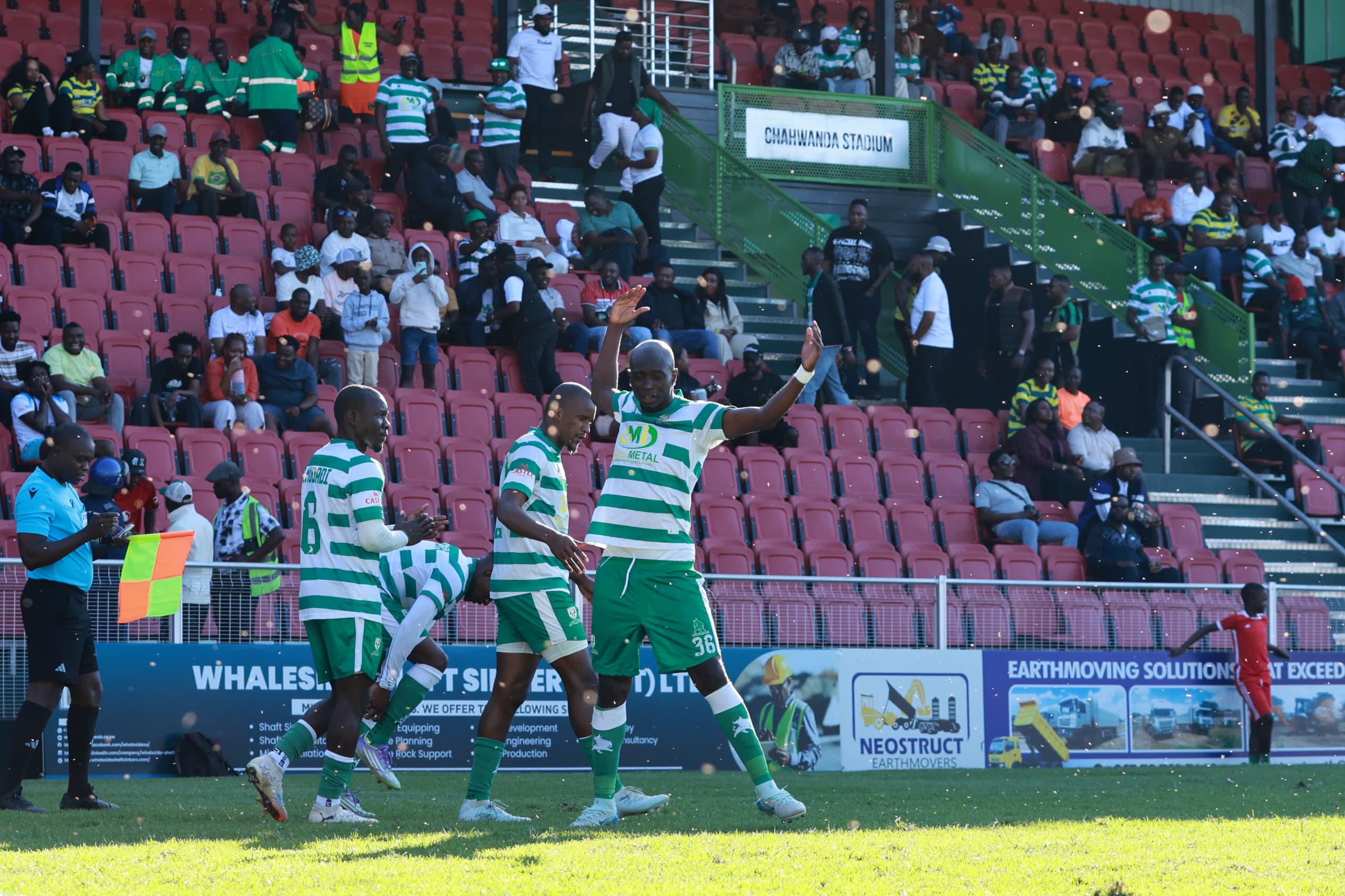 Washington Navaya celebrating Washington Navaya celebrating his eighth goal of the season
