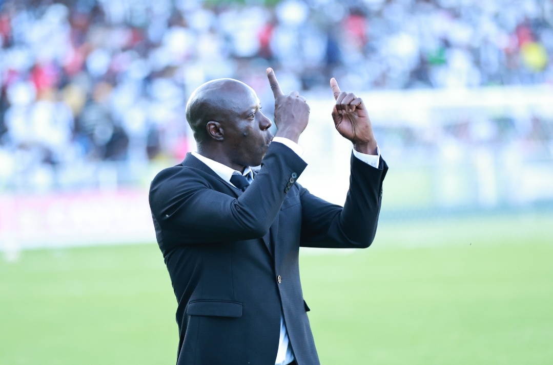 Benjani Mwaruwari during a PSL match
