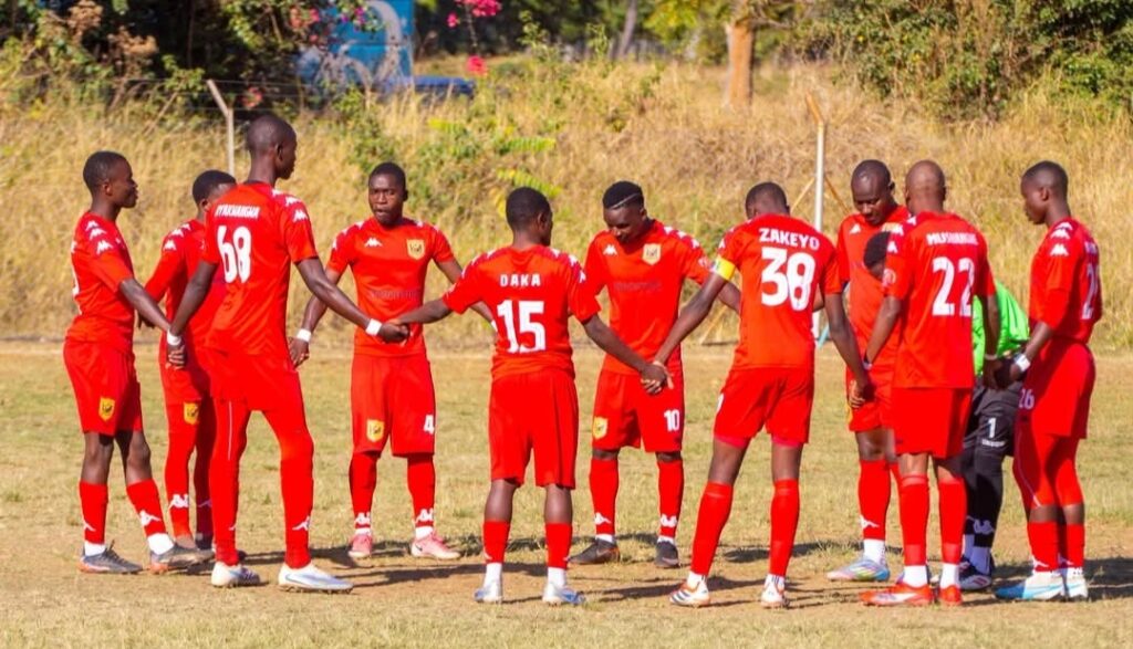 Black Rhinos FC ahead of a match