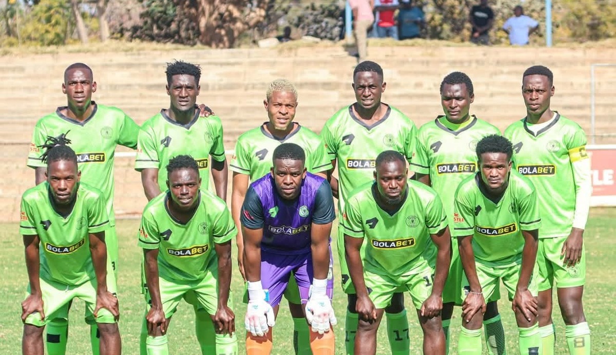 Bulawayo Chiefs ahead of a match at Luveve Stadium