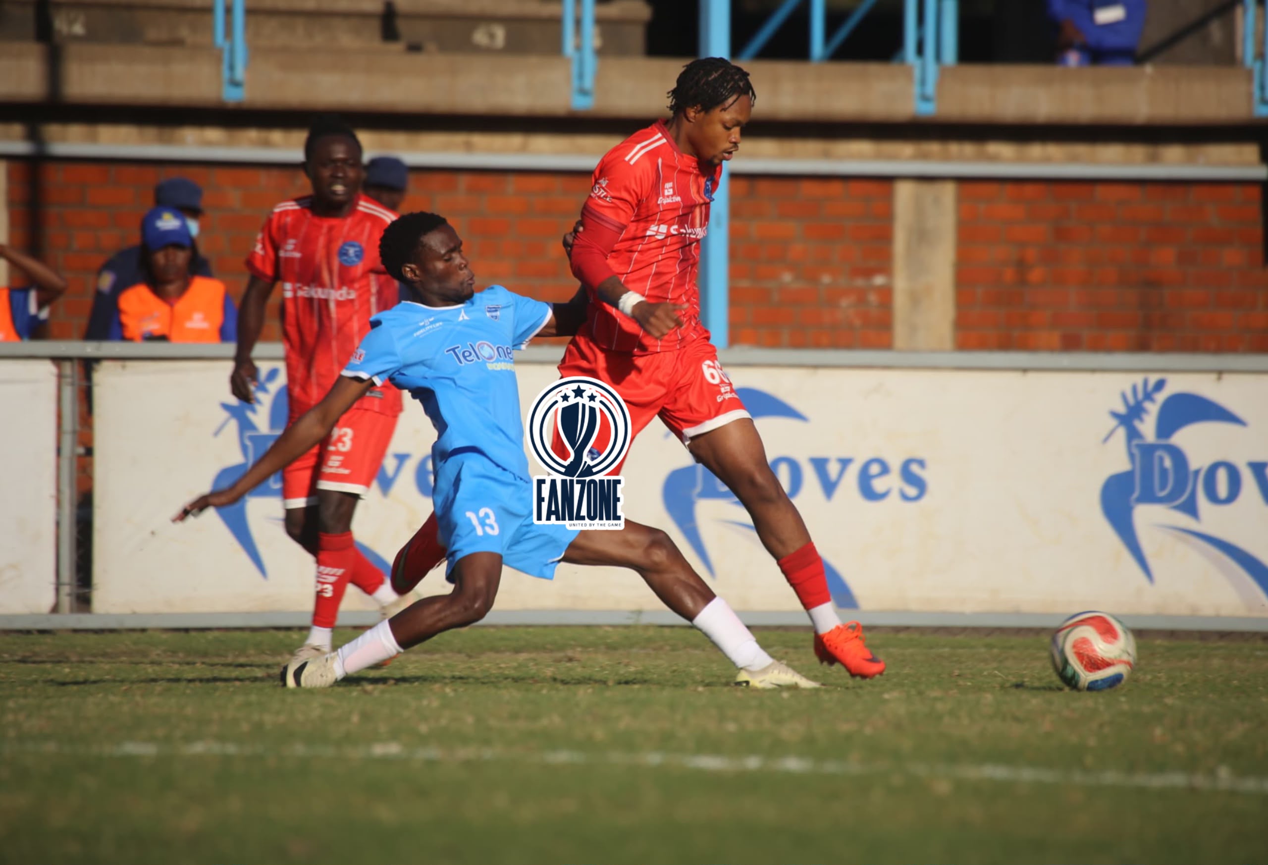 Nathan Mutasa in action against TelOne FC at Rufaro stadium