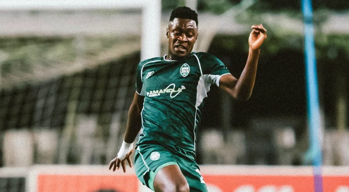 Thando Ngwenya in action for AmaZulu FC