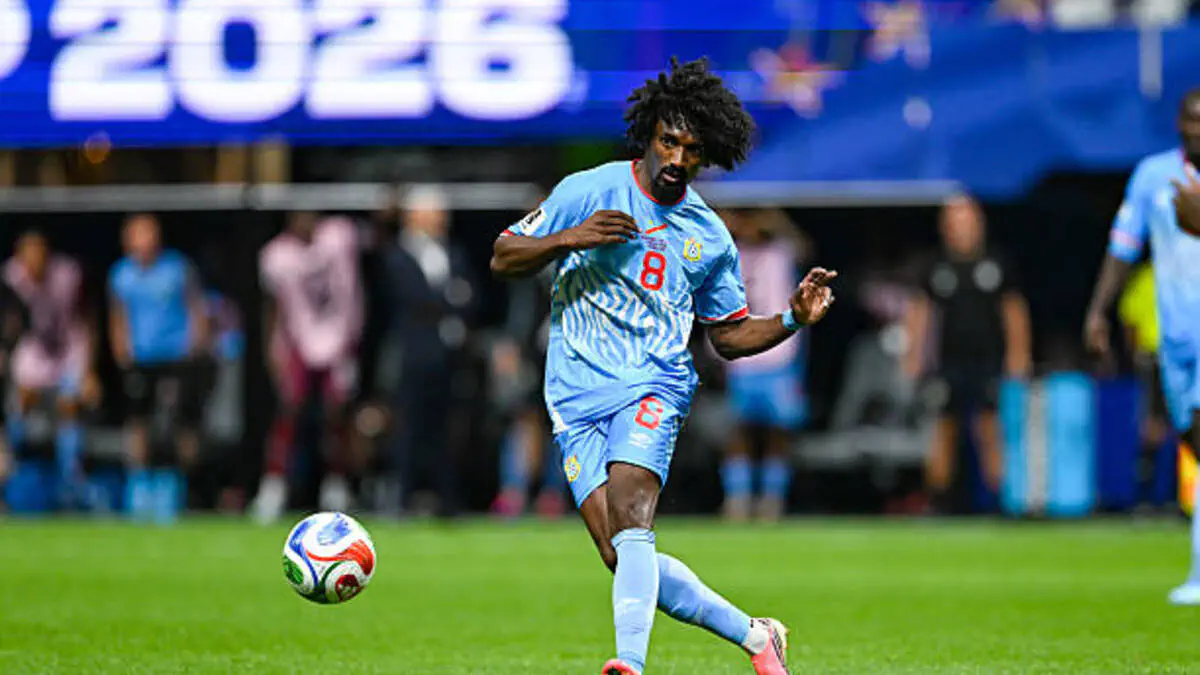 Samuel Moutoussamy in action for DRC
