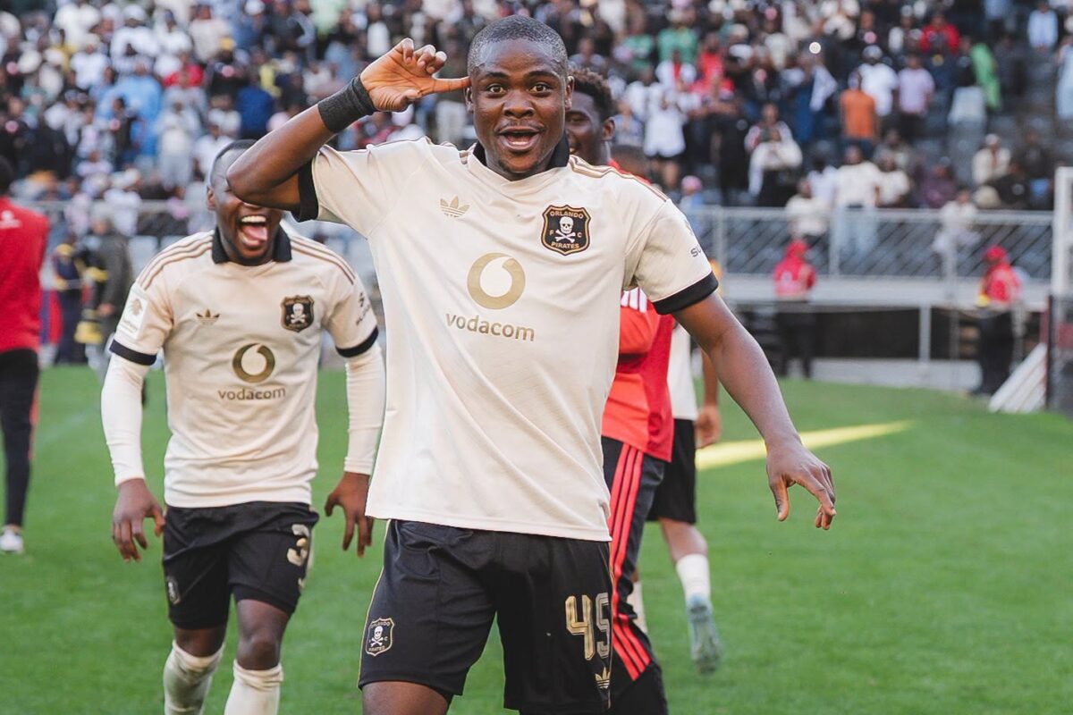 Zimbabwean winger Daniel Msendami in action