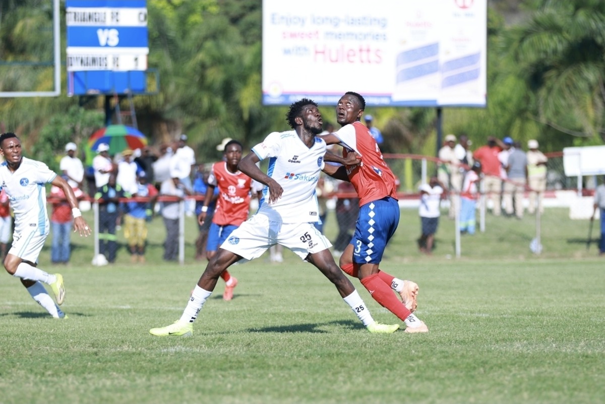 Dynamos versus Triangle United at Gibbo Stadium