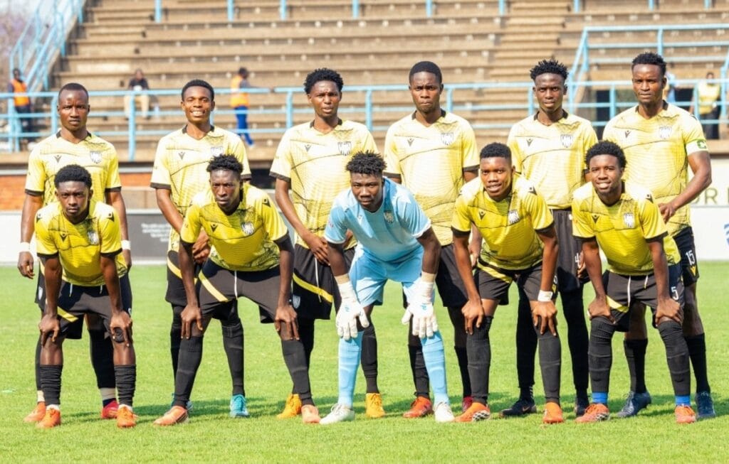 FC Hunters players ahead of a match