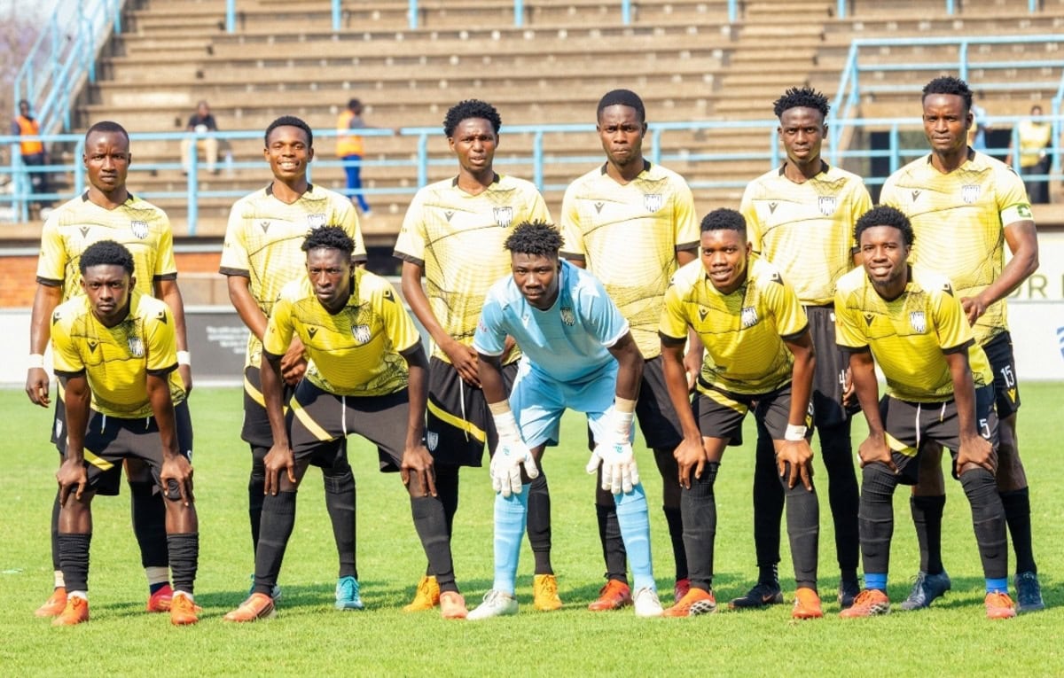 FC Hunters players ahead of a match