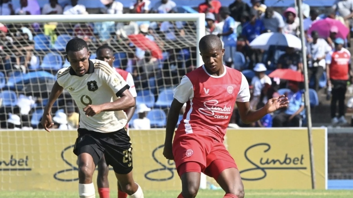 Lawrence Doeseb against Orlando Pirates in CAF Champions League