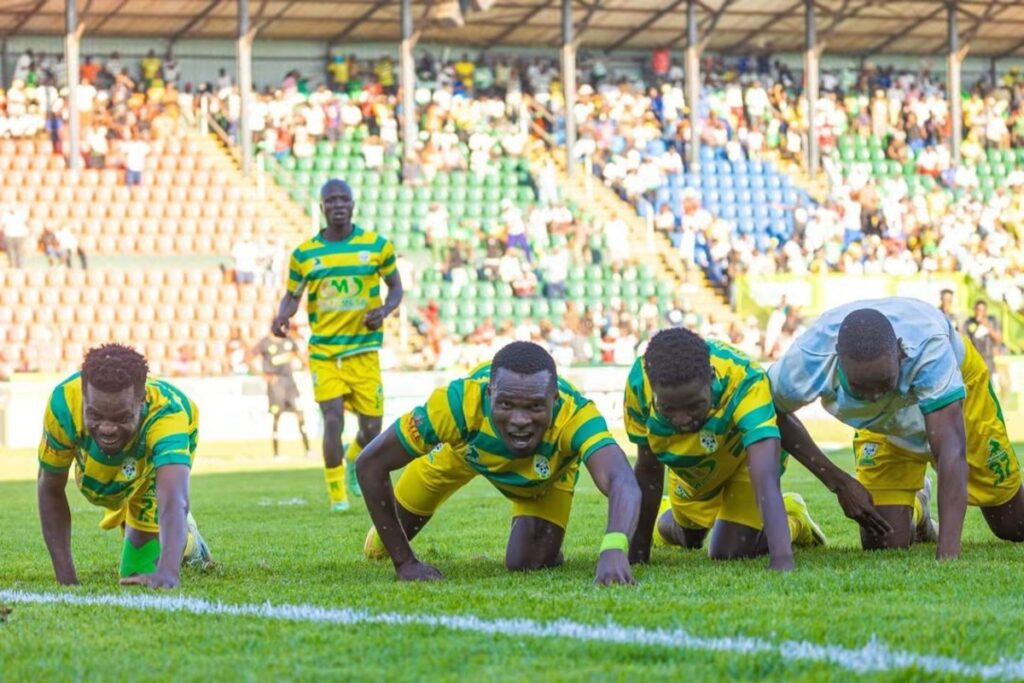 Neliswa Dlamini goal celebration against Bulawayo Chiefs