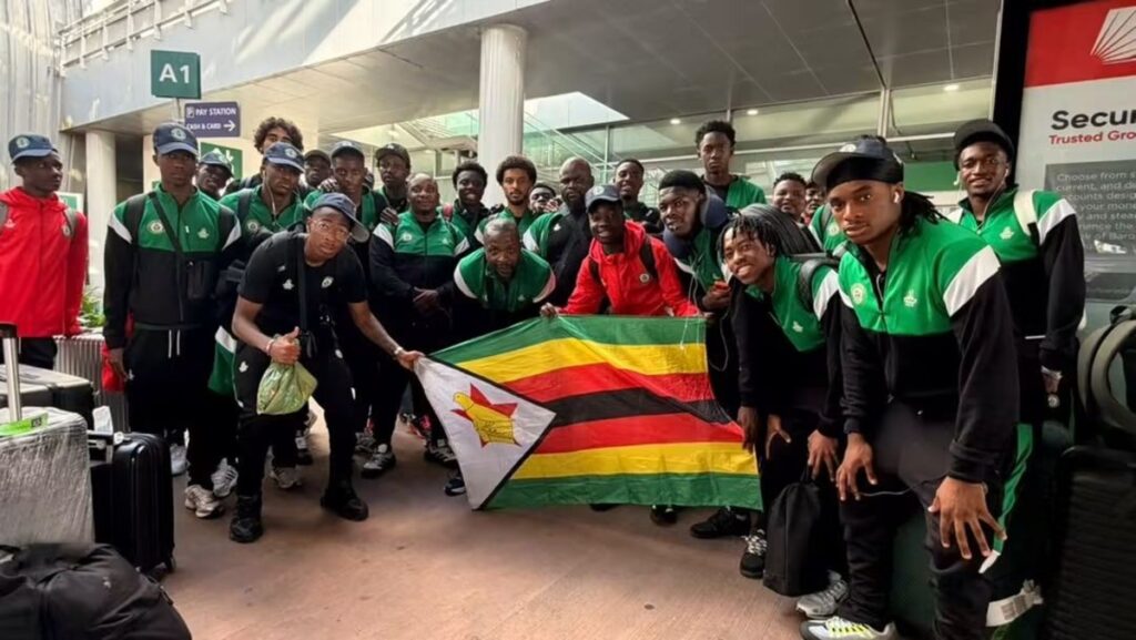 Young Warriors enroute to Mauritius