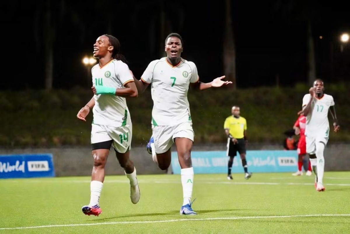 Young Warriors celebrating Young Warriors celebrating a goal